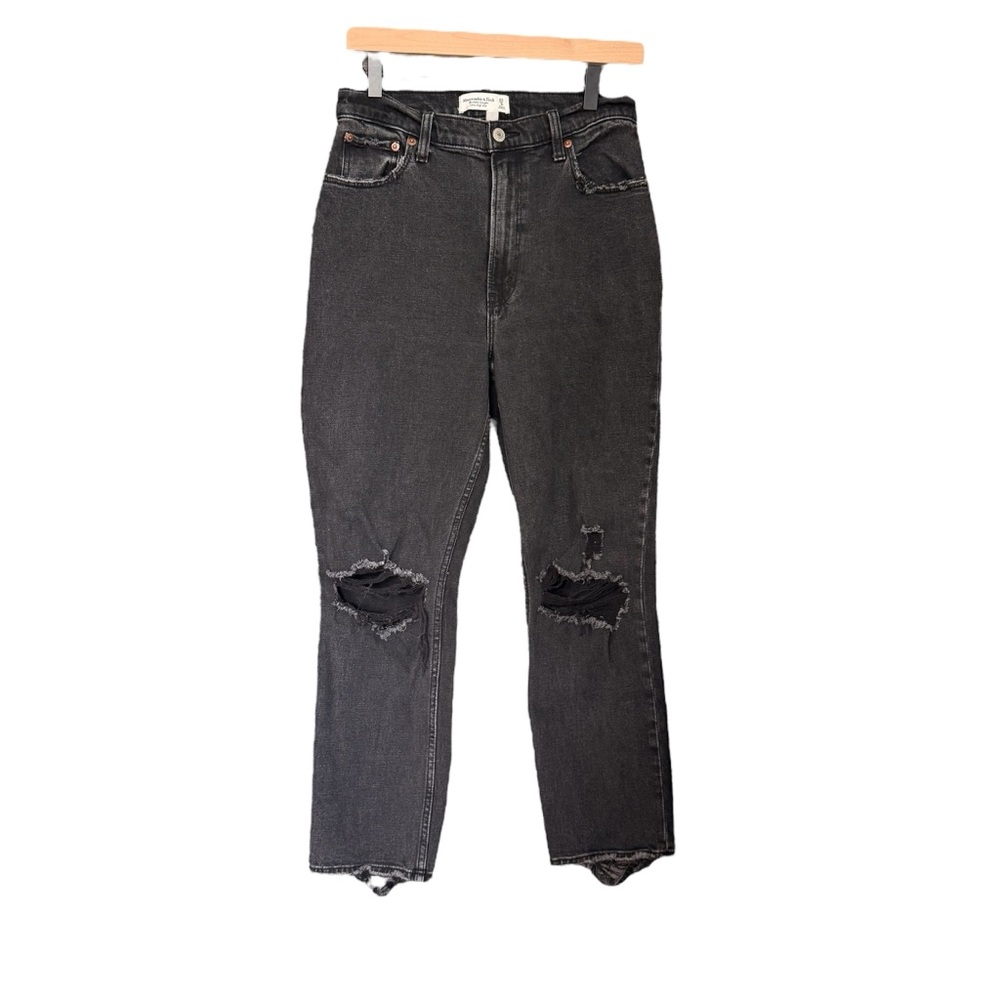 Abercrombie & Fitch Curve Love The Ankle Straight | Ultra High Rise